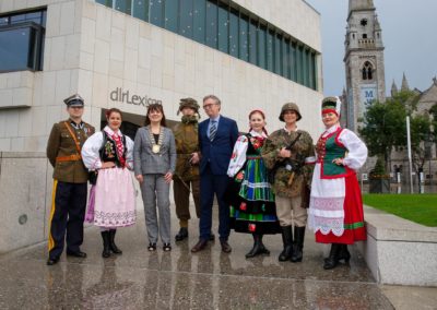 3rd September 2019 - dlr Lexicon Library, Dun Laoghaire - Pictured at the launch of the exhibition 'First to Fight', commemorating the 80th anniversary of the attacks against Poland which started the Second World War, a conflict which took the lives of mi
